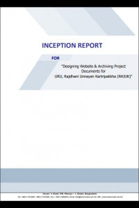Cover Image of the 📂 D-01_Final Inception Report of Consultancy Services for the Designing Website and Archiving Project Documents for URU, RAJUK, under Package No. URP/RAJUK/S-14